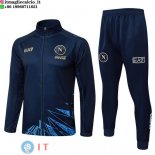 Giacca Full Zip e Pantaloni Allenamento Bambino Napoli 2025/2026 Blu II Navy