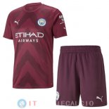 Maglia Bambino Originali Manchester City Portiere 2022/2023 Rosso