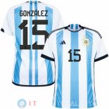 Gonzalez Maglia Argentina Prima Coppa Del Mondo 2022