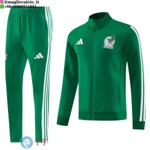 Giacca Set Completo Lunga Zip Messico 2026 Verde