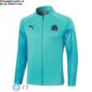 Giacca Lunga Zip Marseille 23-24 Verde Blu