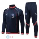 Giacca Set Completo Paris Saint Germain 21-22 Blu Navy Rosso