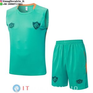 Senza Maniche Set Completo Maglia Fluminense 2025/2026 Verde