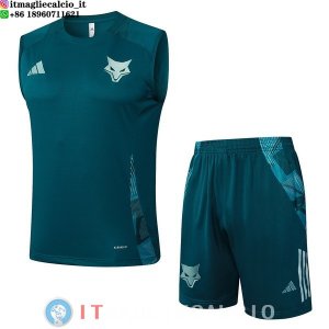 Senza Maniche Set Completo Maglia AC Milan 2025/2026 Verde