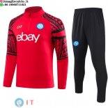 Felpa Da Allenamento Set Completo Napoli 23-24 Rosso