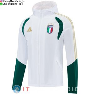 Giacca A Vento Italia 2026 Bianco Verde