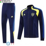 Giacca Set Completo Lunga Zip Boca Juniors 25-26 Blu Navy Giallo Giacca Set Completo Lunga Zip Boca Juniors 25-26 Blu Navy Giallo