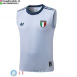 Senza Maniche Maglia Italia 2026 Blu Luce
