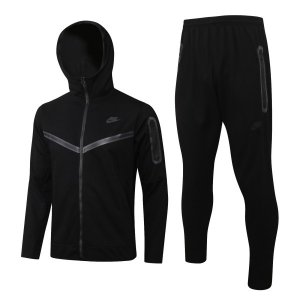 Giacca Felpa Cappuccio Set Completo Nike Nero