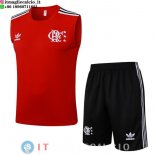 Senza Maniche Set Completo Maglia Flamengo 2025/2026 Rosso II Nero Senza Maniche Set Completo Maglia Flamengo 2025/2026 Rosso II Nero