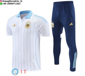 POLO Maglia Set Completo Argentina 2026 Bianco I Blu Navy