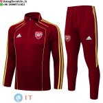 Felpa Da Allenamento Set Completo Arsenal 25-26 Rosso Giallo Felpa Da Allenamento Set Completo Arsenal 25-26 Rosso Giallo