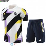 Formazione Set Completo Bambino Real Madrid 2023/2024 Bianco Purpureo Blulu Navy