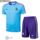 Formazione Maglia Set Completo Real Madrid 2025/2026 Blu Purpureo