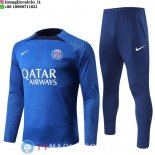 Felpa Da Allenamento Set Completo Giocatori PSG 22-23 I Blu