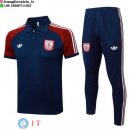 POLO Maglia Set Completo Arsenal 2025/2026 Navy I Rosso