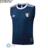 Senza Maniche Maglia Italia 2026 Blu Navy