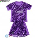 Maglia Set Completo Uomo Paris Saint Germain Portiere 2024/2025 Purpureo