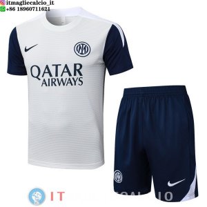 Formazione Set Completo Maglia Inter Milan 2025/2026 Bianco I Blu