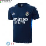 Formazione Maglia Real Madrid 2025/2026 Blu Navy Bianco Formazione Maglia Real Madrid 2025/2026 Blu Navy Bianco