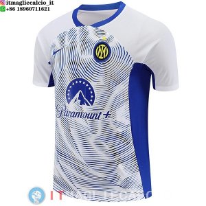 Formazione Maglia Inter Milan 2023/2024 Bianco Blu