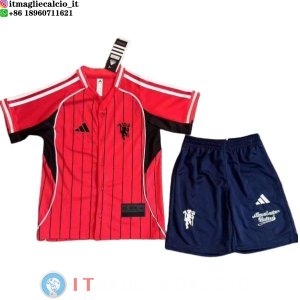 Maglia Bambino Manchester united Speciale 2025/2026 Rosso I Nero