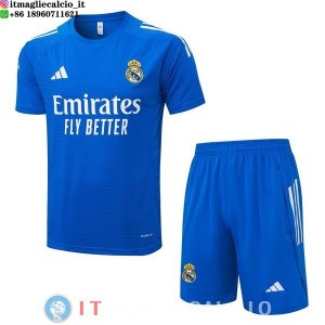 Formazione Maglia Set Completo Real Madrid 2025/2026 Blu Bianco