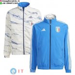 Giacca A Vento Italia 2023 Blu Bianco
