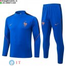 Tuta da Allenamento Bambino Francia Mezza Cerniera 2026 Blu
