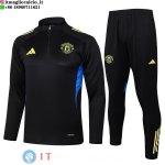Felpa Da Allenamento Set Completo Manchester united 25-26 Nero Giallo