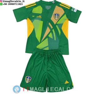 Maglia Bambino Leeds United Portiere 2024/2025 Verde