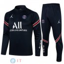 Giacca Set Completo Paris Saint Germain 21-22 Blu Navy I Rosso