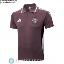 POLO Maglia Manchester United 2025/2026 Purpureo Nero