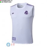 Senza Maniche Maglia Real Madrid 2025/2026 Bianco Purpureo