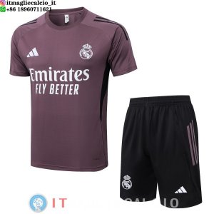 Formazione Maglia Set Completo Real Madrid 2025/2026 Purpureo Bianco Nero