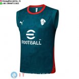 Senza Maniche Maglia AC Milan 2025/2026 Verde Rosso