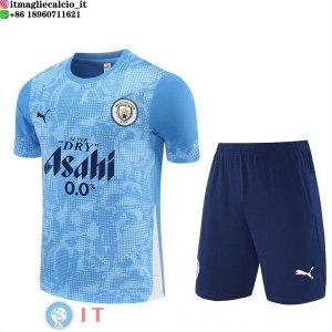 Formazione Set Completo Maglia Manchester city 2025/2026 Blu