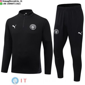 Felpa Da Allenamento Set Completo Manchester city 25-26 Nero