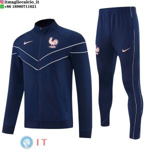 Giacca Full Zip e Pantaloni Allenamento Francia 2026 Blu Navy