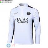 Felpa Da Allenamento Paris Saint Germain 23-24 Bianco Nero