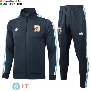 Giacca Full Zip e Pantaloni Allenamento Argentina 2026 Grigio Navy