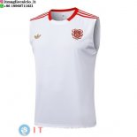 Senza Maniche Maglia Bayern Monaco 2025/2026 Bianco Rosso Senza Maniche Maglia Bayern Monaco 2025/2026 Bianco Rosso