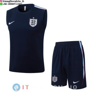 Senza Maniche Maglia Set Completo Inghilterra 2026 Blu Navy