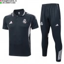 POLO Maglia Set Completo Real Madrid 2025/2026 Grigio Navy Rosa