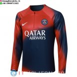 Felpa Da Allenamento Paris Saint Germain 23-24 Blu Navy Rosso