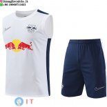 Senza Maniche Maglia Leipzig 2023/2024 Bianco Blu Navy