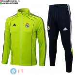 Giacca Lunga Zip Set Completo Real Madrid 25-26 Verde Nero