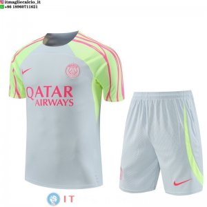 Formazione Maglia Set Completo Paris Saint Germain 2023/2024 Grigio Verde