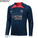 Felpa Da Allenamento Paris Saint Germain 23-24 Blu Navy I Rosso