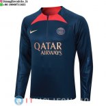 Felpa Da Allenamento Paris Saint Germain 23-24 Blu Navy I Rosso